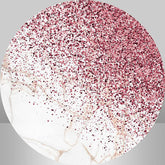 Lofaris Round Glitter Pink Spot Happy Birthday Backdrop For Girl